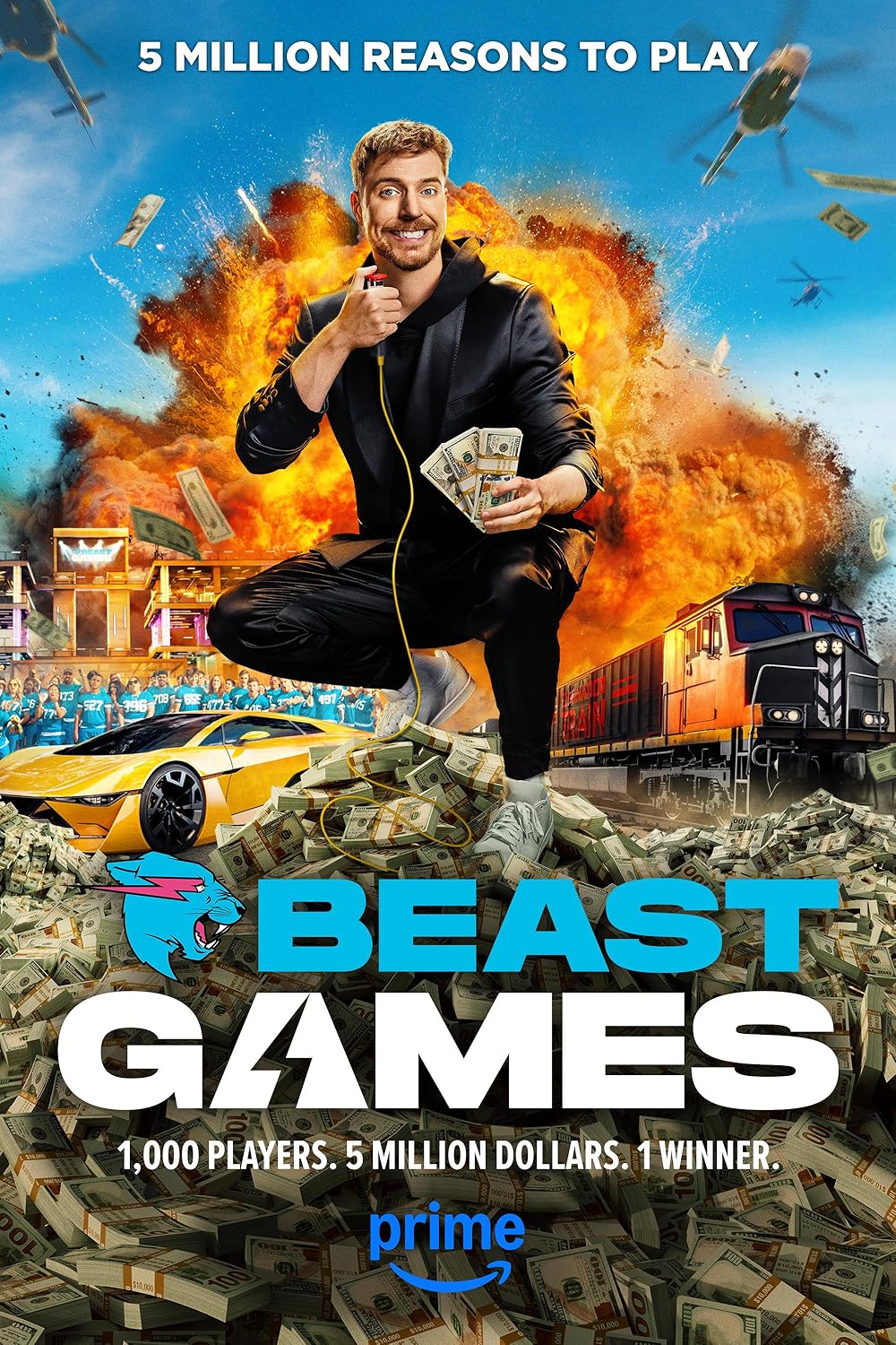 Beast Games (2024) Season 1 [S01E04 Added] [Hindi + Multi Audio] WEB Series 720p | 1080p WEB-DL Download